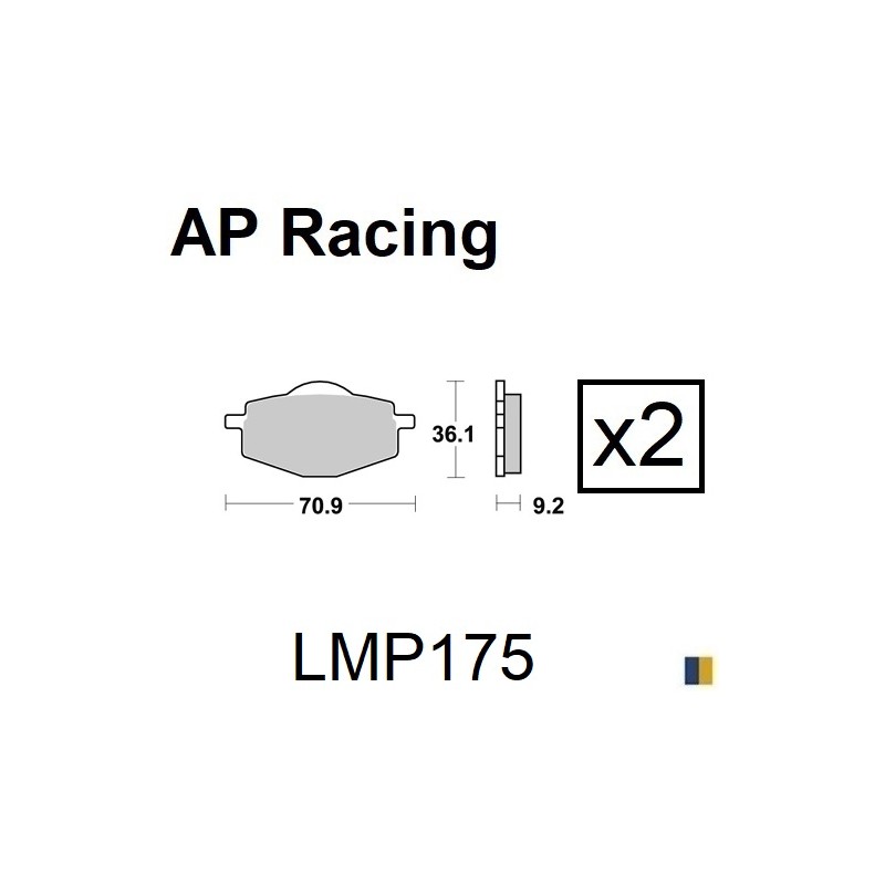 Brake pads AP Racing type LMP1111SC scooter