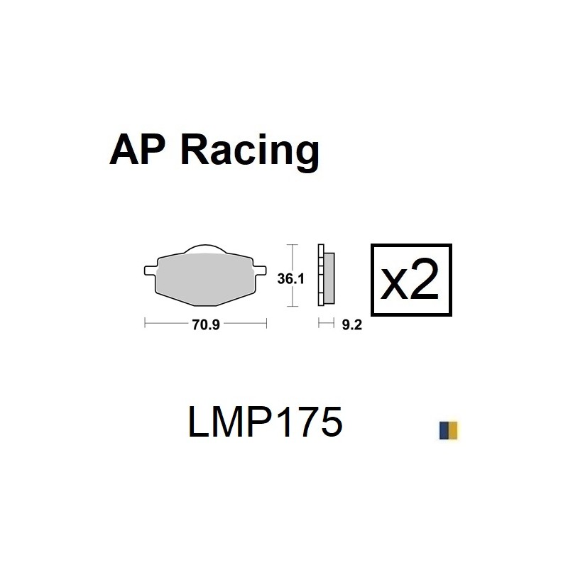 Plaquettes de frein AP Racing type LMP1111SC scooter