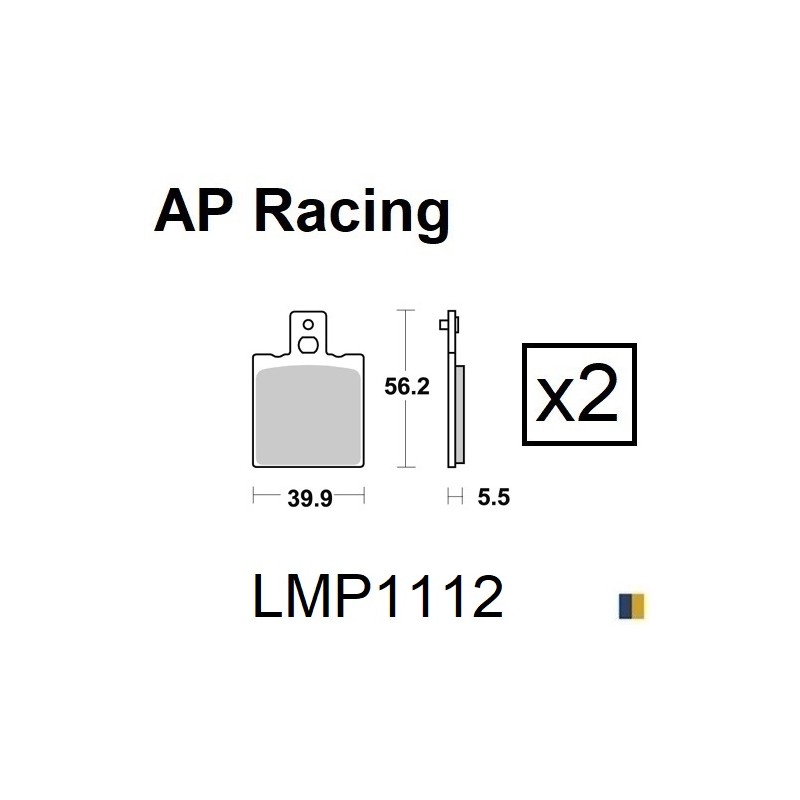 Plaquettes de frein AP Racing type LMP1112SC scooter