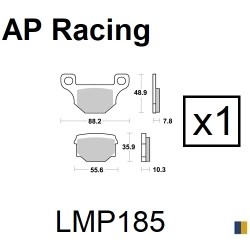 Brake pads AP Racing type LMP1113SC scooter