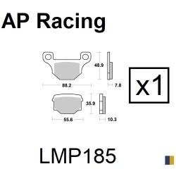 Plaquettes de frein AP Racing type LMP1113SC scooter