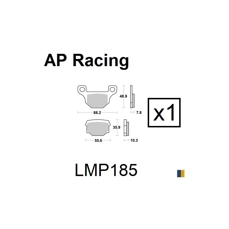 Plaquettes de frein AP Racing type LMP1113SC scooter