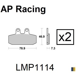 Plaquettes de frein AP Racing type LMP1114SC scooter