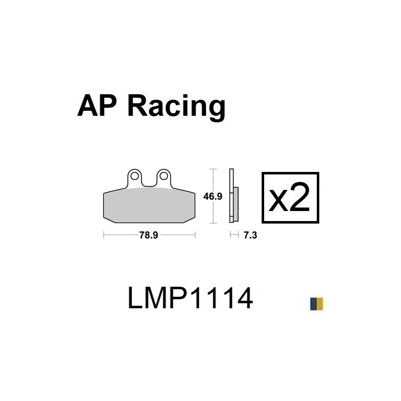 Brake pads AP Racing type LMP1114SC scooter