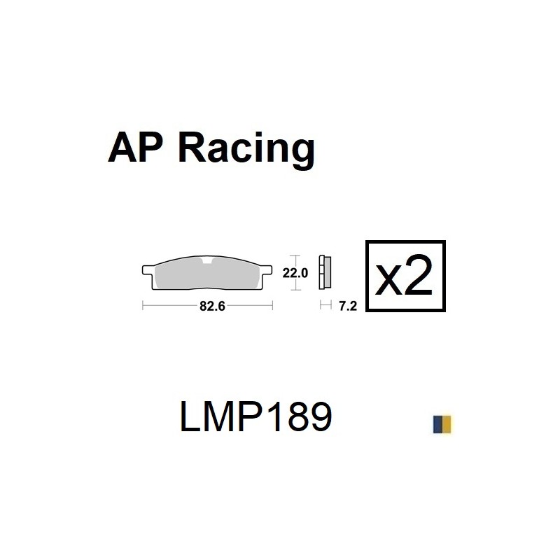 Plaquettes de frein AP Racing type LMP1115SC scooter
