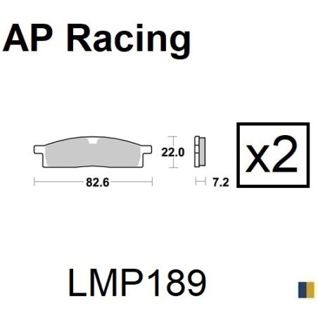 Plaquettes de frein AP Racing type LMP1115SC scooter