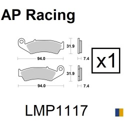 Brake pads AP Racing type LMP1117SC scooter