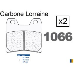 Plaquettes de frein Carbone Lorraine type 1066 RX3