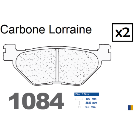 Plaquettes de frein Carbone Lorraine type 1084 RX3