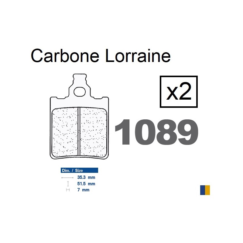 Brake pads Carbone Lorraine type 1089 RX3