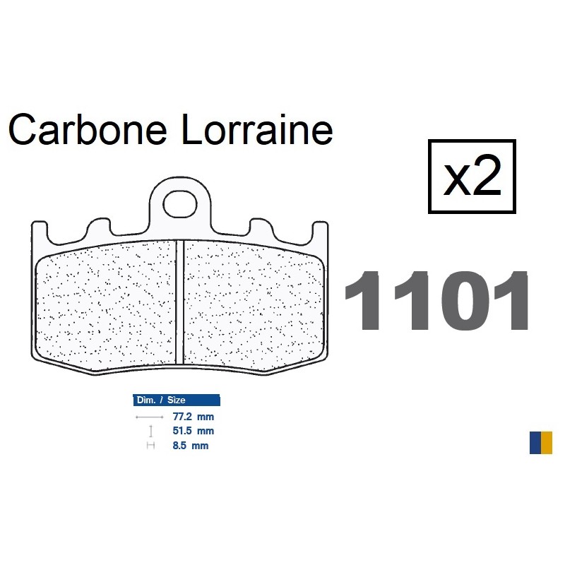 Brake pads Carbone Lorraine type 1101 XBK5