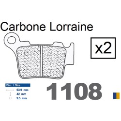 Plaquettes de frein Carbone Lorraine type 1108 RX3