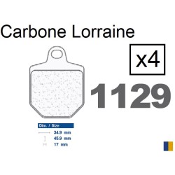 Plaquettes de frein Carbone Lorraine type 1129 XBK5
