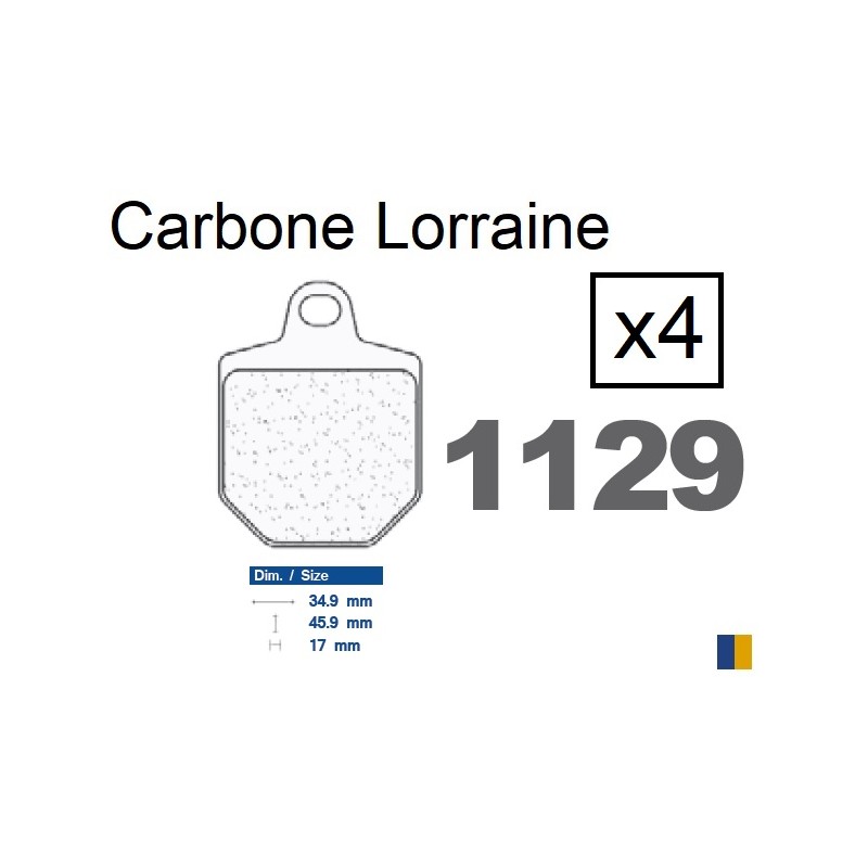 Brake pads Carbone Lorraine type 1129 XBK5