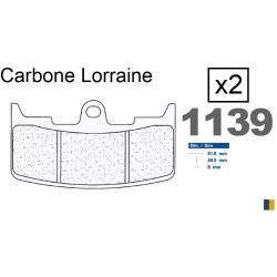 Brake pads Carbone Lorraine type 1139 XBK5