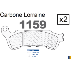 Plaquettes de frein Carbone Lorraine type 1159 RX3