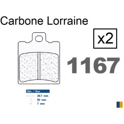 Plaquettes de frein Carbone Lorraine type 1167 RX3