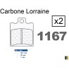 Plaquettes de frein Carbone Lorraine type 1167 RX3