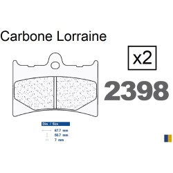 Carbone Lorraine brake pads type 2398 A3+