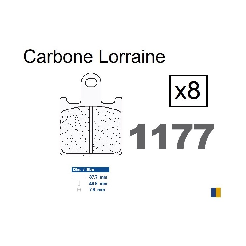 Carbone Lorraine front brake pads - Kawasaki ZZR 1400 /ABS 2006-2019