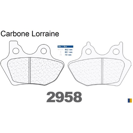 CL rear brake pads - Harley Davidson 1450 Electra Glide 2000-2006