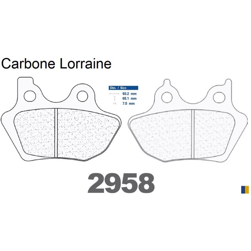 Plaquettes CL de frein arrière - Harley Davidson 1450 Street Glide 2006