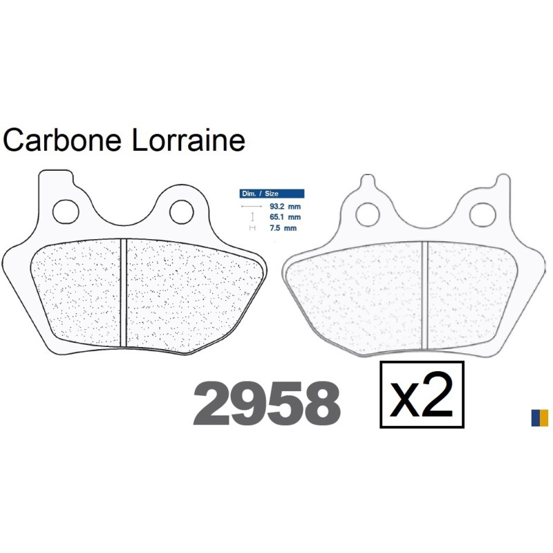 Plaquettes CL de frein avant - Harley Davidson 1450 Road King Custom 2004-2006