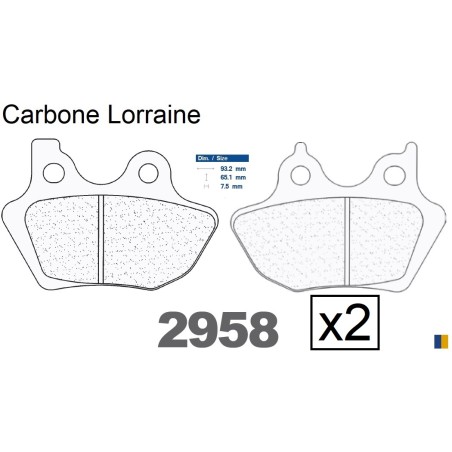 CL front brake pads - Harley Davidson 1450 Electra Glide 2000-2006