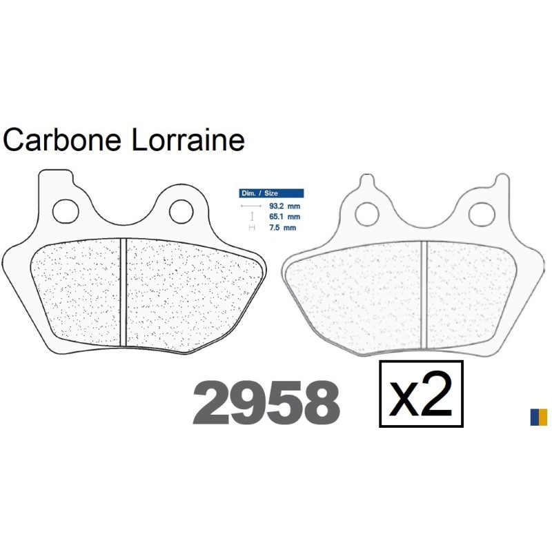 CL front brake pads - Harley Davidson 1450 Road Glide Classic 2000-2006 CL front brake pads - Harley Davidson 1450 Road Glide Classic 2000-2006