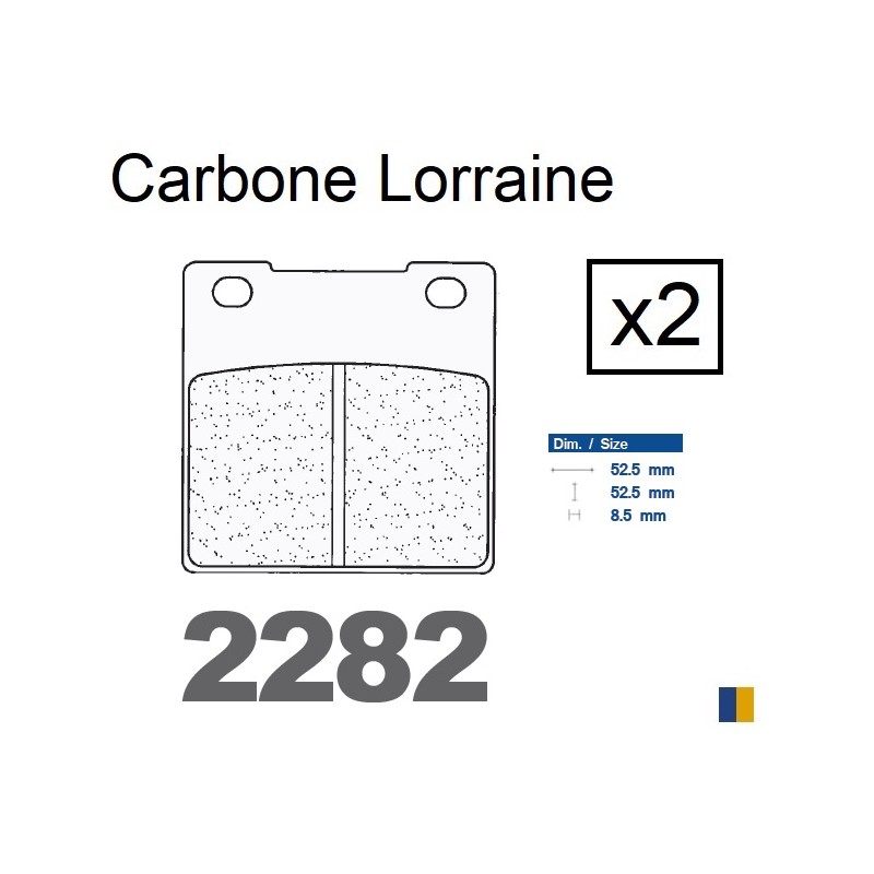 Plaquettes de frein Carbone Lorraine type 2282 RX3