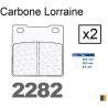 Plaquettes de frein Carbone Lorraine type 2282 RX3