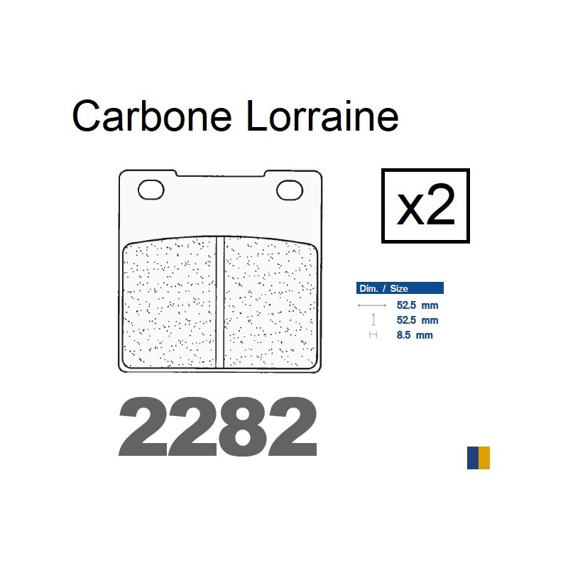 Carbone Lorraine rear brake pads - Kawasaki 1200 ZZR 2002-2005