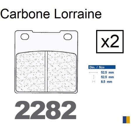 Plaquettes Carbone Lorraine de frein arrière - Suzuki 600 GSXF 1988-2006