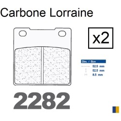 Plaquettes Carbone Lorraine de frein avant - Suzuki 550 GS 1983-1986