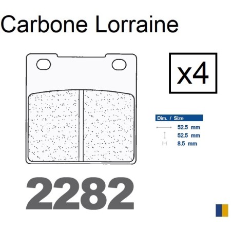 Carbone Lorraine front brake pads - Suzuki GSX 550 E (GN71D) 1983-1987