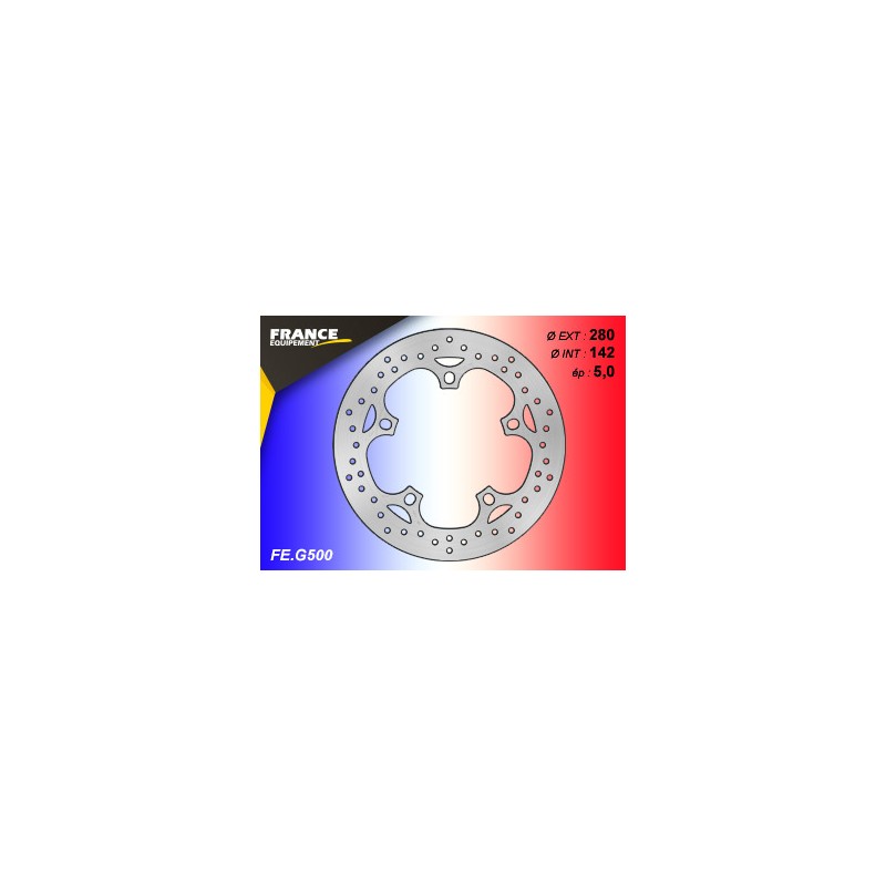Rear round brake disc France Equipement - Aprilia 850 SRV /ABS 2012-2019
