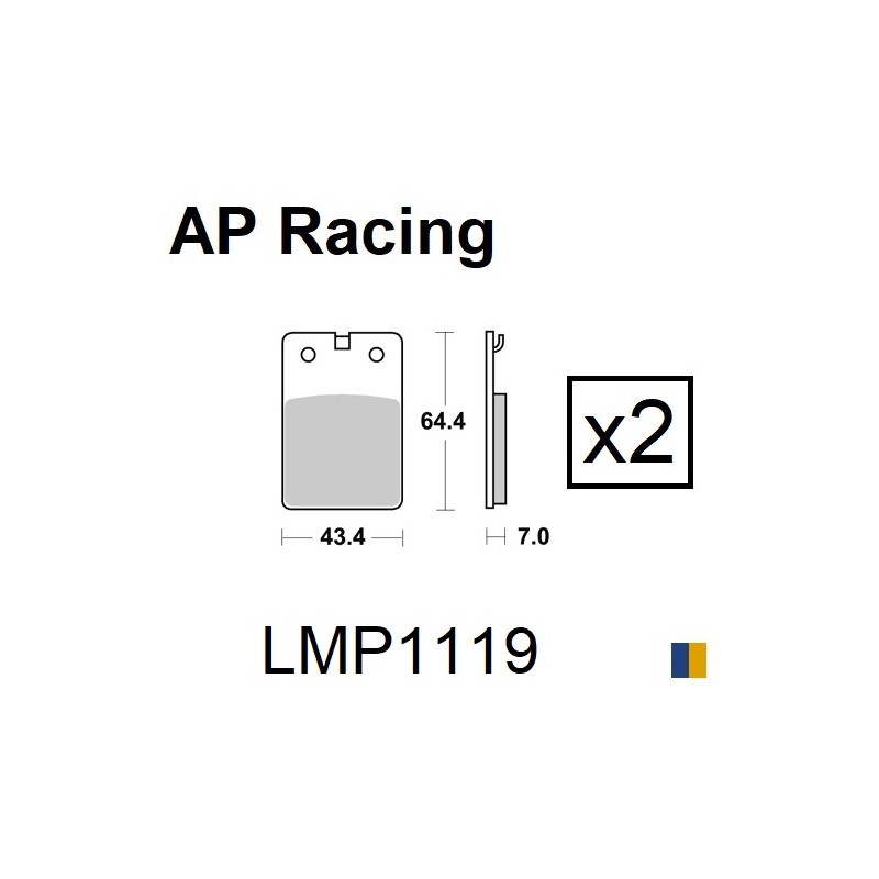 Plaquettes de frein AP Racing type LMP1119SC scooter