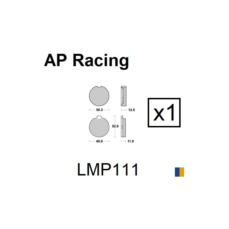 Plaquettes de frein AP Racing type LMP111ST standard