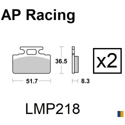 Plaquettes de frein AP Racing type LMP1123SC scooter