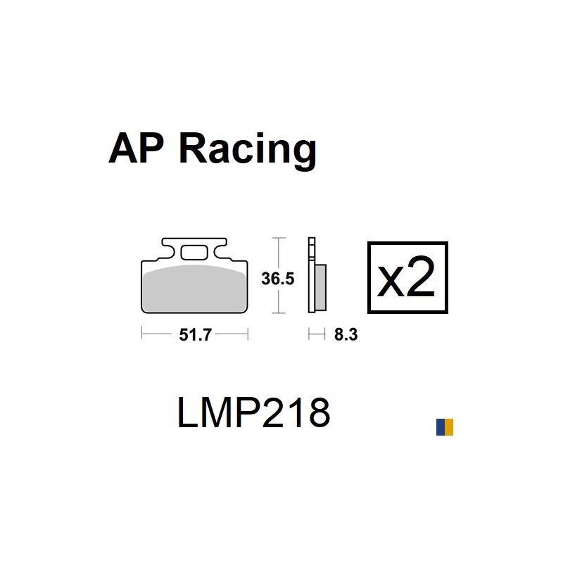 Plaquettes de frein AP Racing type LMP1123SC scooter