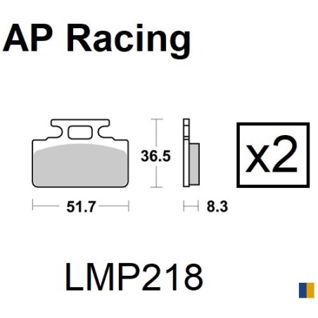 Plaquettes de frein AP Racing type LMP1123SC scooter