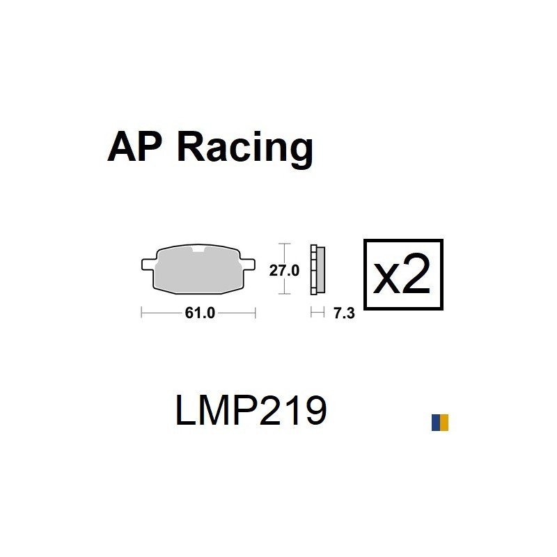 Plaquettes de frein AP Racing type LMP1124SC scooter