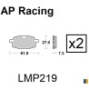 Plaquettes de frein AP Racing type LMP1124SC scooter