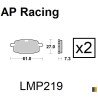 Plaquettes de frein AP Racing type LMP1124SC scooter