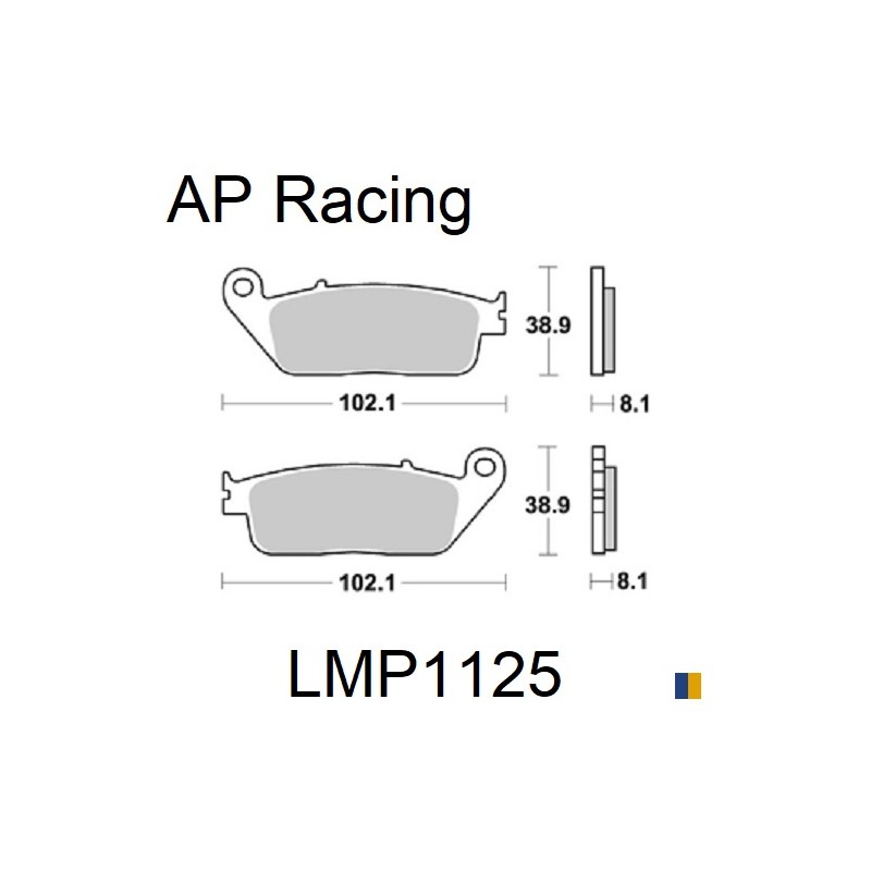 Plaquettes de frein AP Racing type LMP1125SC scooter