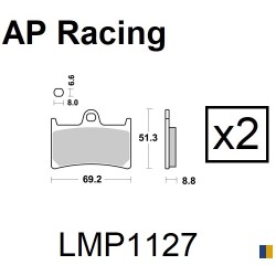 Brake pads AP Racing type LMP1127SC scooter