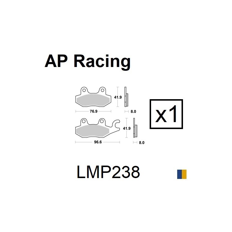 Plaquettes de frein AP Racing type LMP1128SC scooter