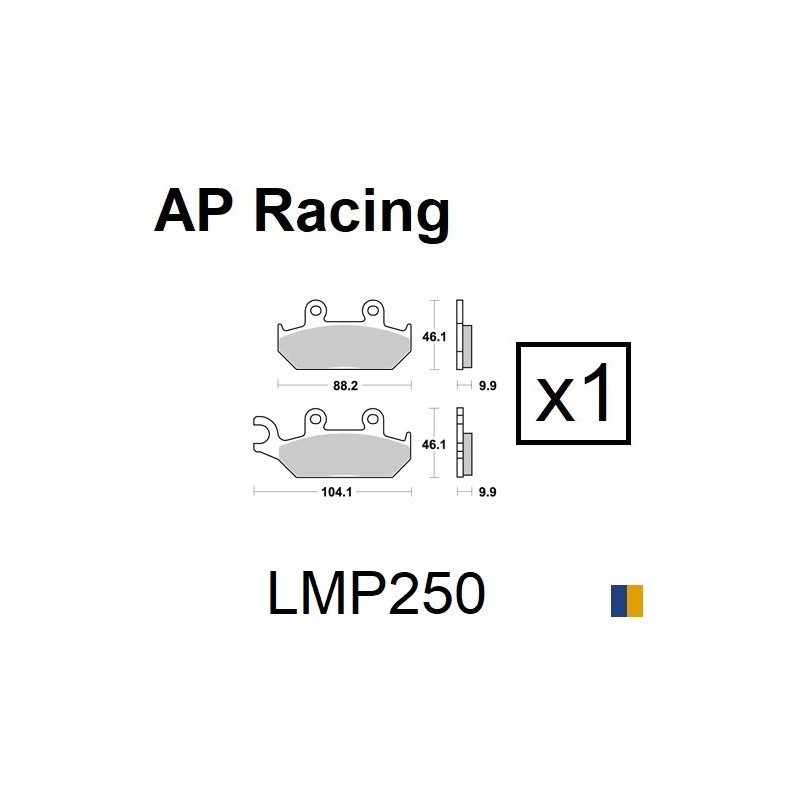 Plaquettes de frein AP Racing type LMP1129SC scooter