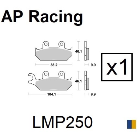 Plaquettes de frein AP Racing type LMP1129SC scooter