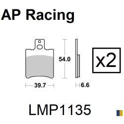 Plaquettes de frein AP Racing type LMP1135SC scooter